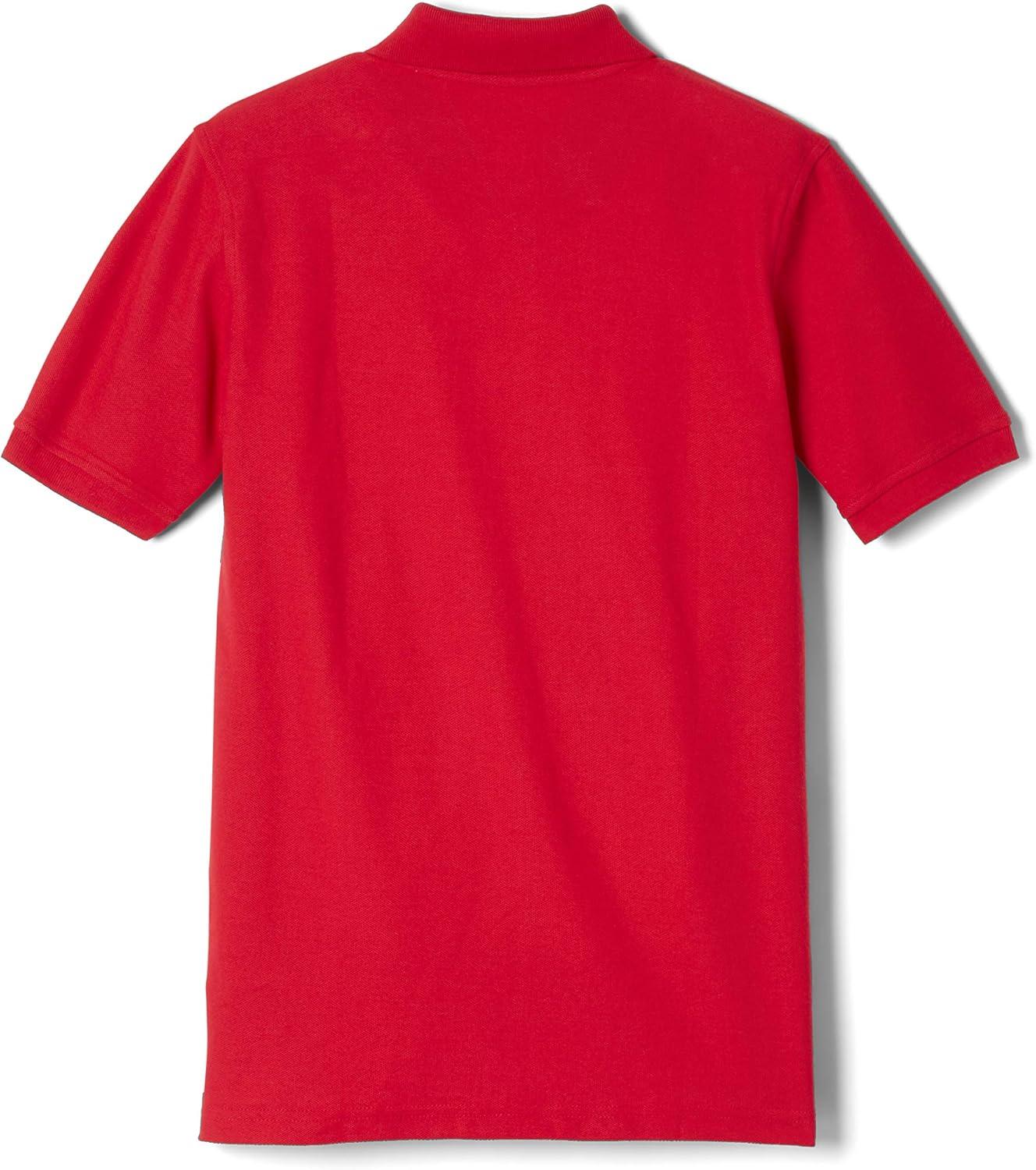 French Toast Boys’ 2-Pack Short Sleeve Pique Polo Shirt(Red)