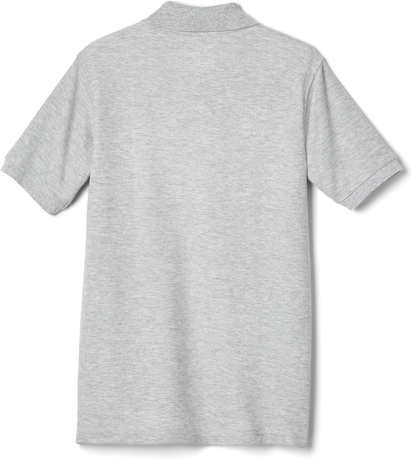 French Toast Kids’ Pique Polo (Standard & Husky)(Heather Gray)