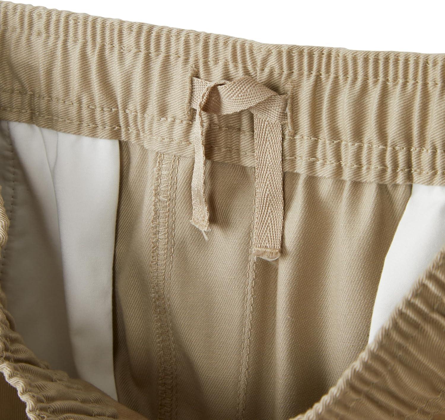 French Toast Boys’ Pull-On Twill Cargo Shorts(Khaki)