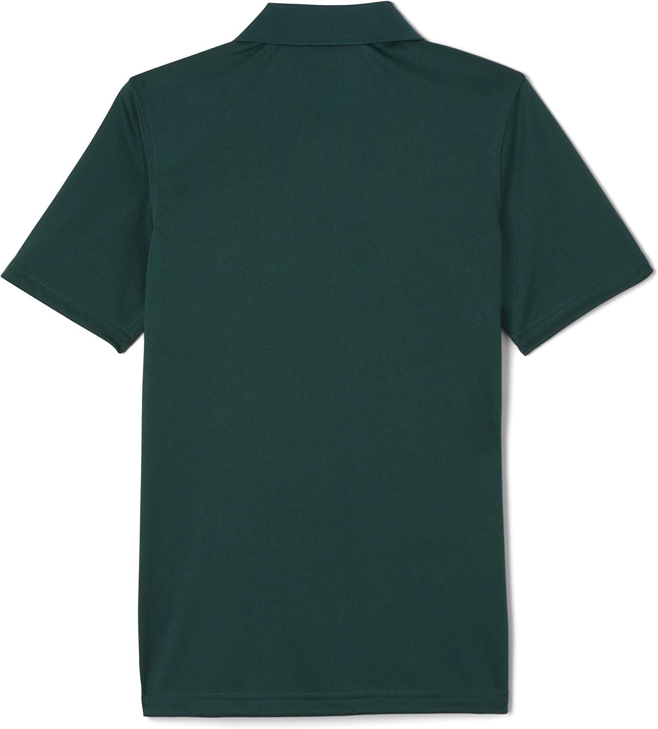 French Toast Kids’ Moisture Wicking Performance Sport Polo(Hunter Green)