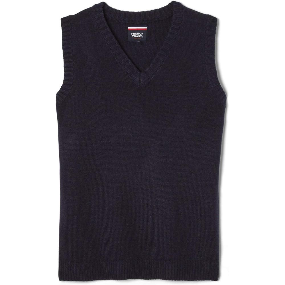 French Toast Little Boys’ V-Neck Vest(Navy)
