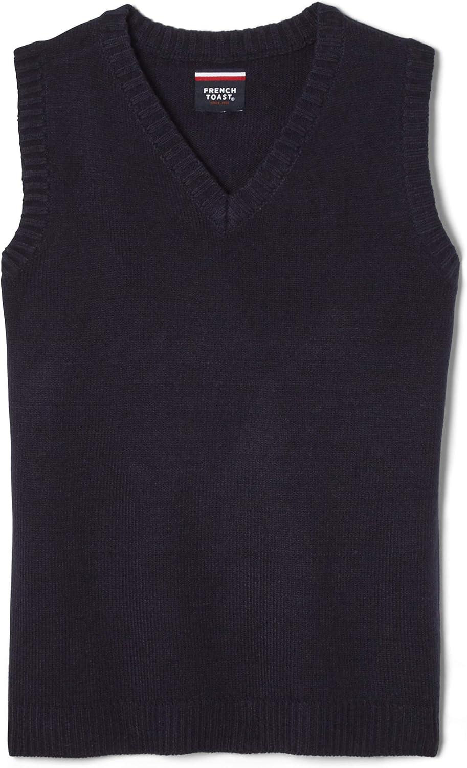 French Toast Little Boys’ V-Neck Vest(Navy)