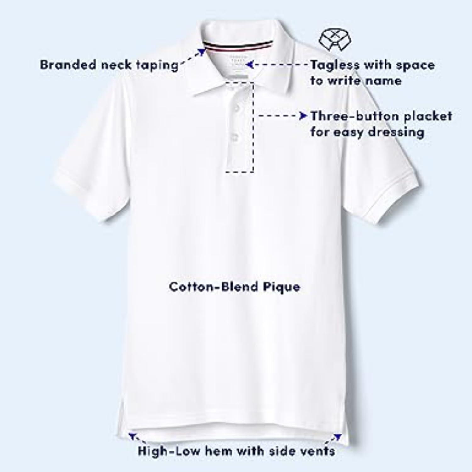 French Toast Boys’ 2-Pack Short Sleeve Pique Polo Shirt(Yellow)