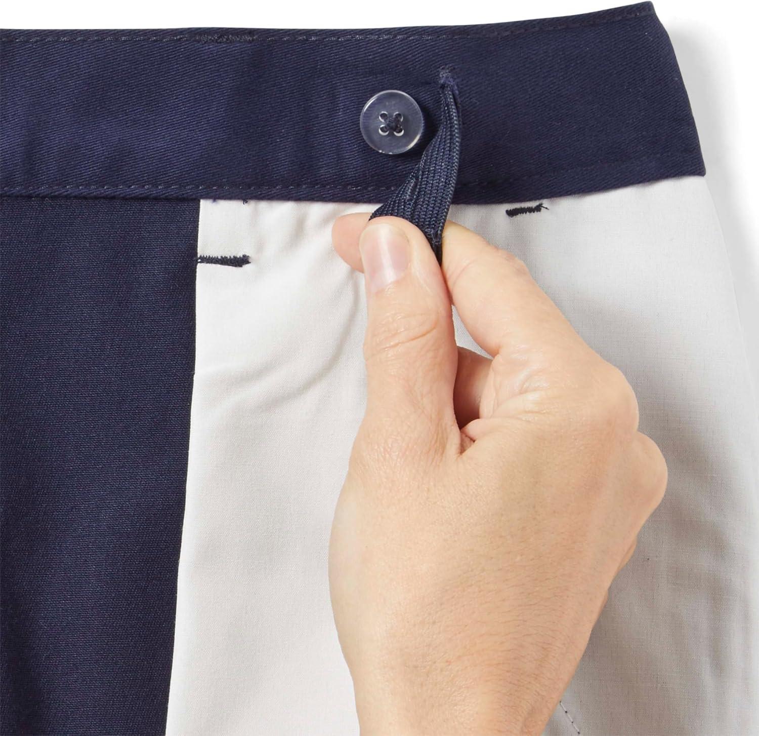 French Toast Boys’ Relaxed Fit Twill Pant with Adjustable Waist in Standard Slim and Husky(Hunter Green)