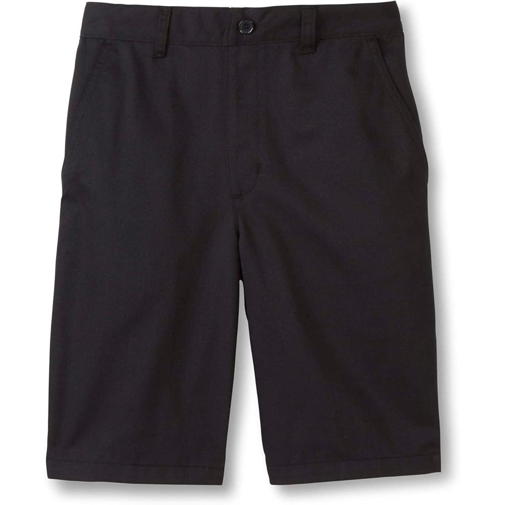 French Toast Boys’ Elastic Back Shorts School Uniform for Kids(Black (New))