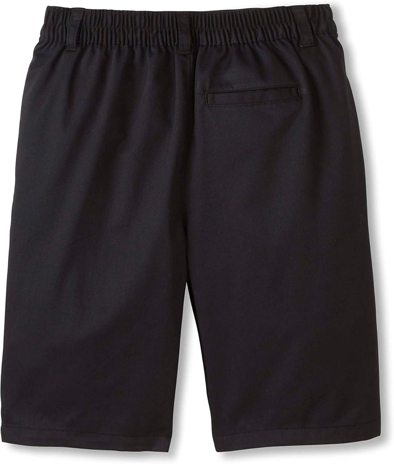 French Toast Boys’ Elastic Back Shorts School Uniform for Kids(Black (New))