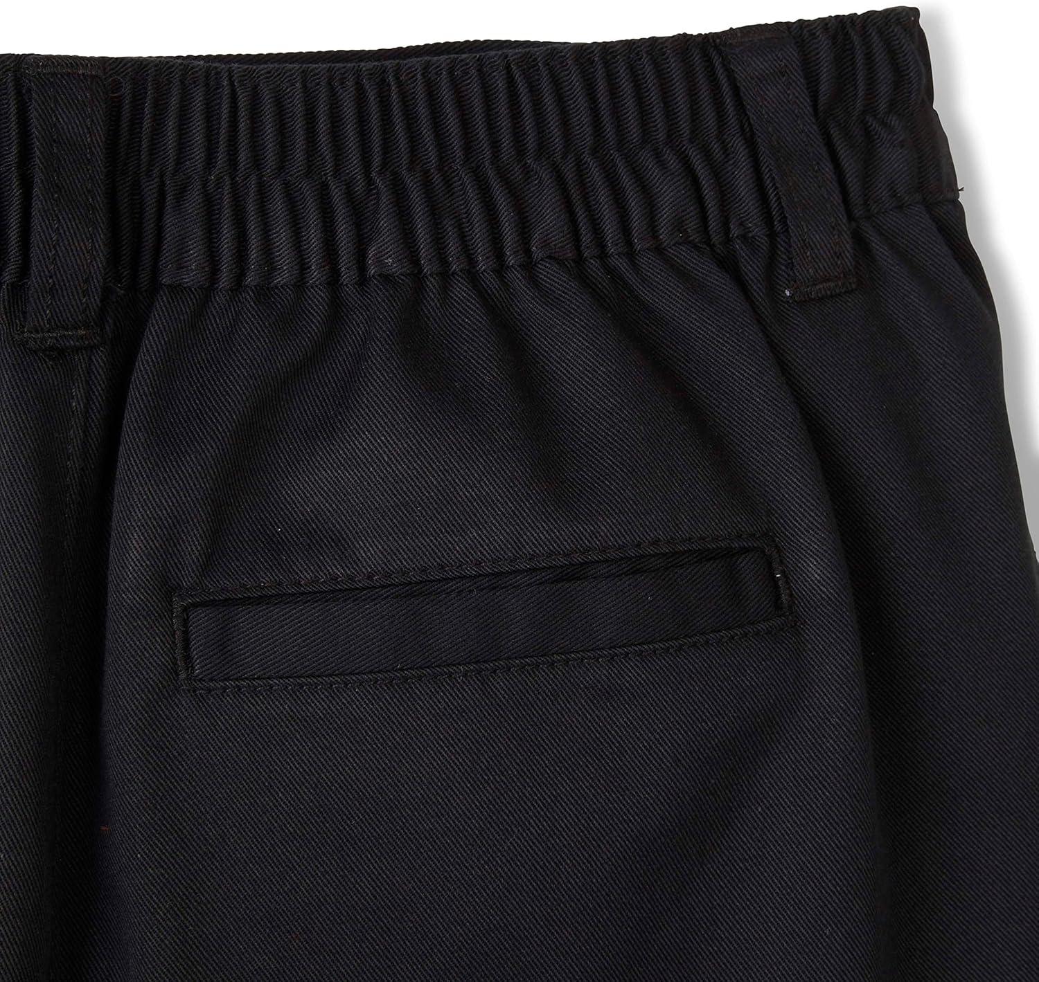 French Toast Boys’ Elastic Back Shorts School Uniform for Kids(Black (New))