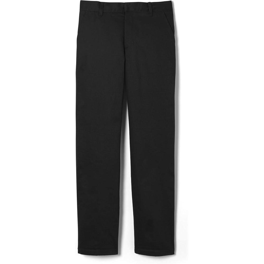 French Toast Boys’ Work Wear Finish Double Knee Pant(Black)