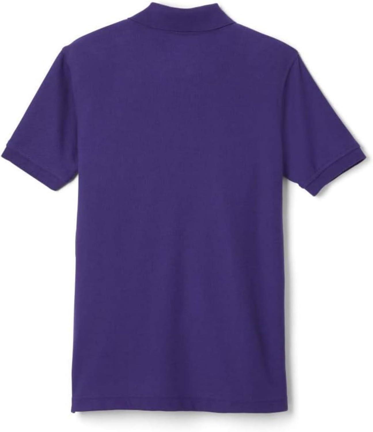 French Toast Boys’ 2-Pack Short Sleeve Pique Polo Shirt(Purple)