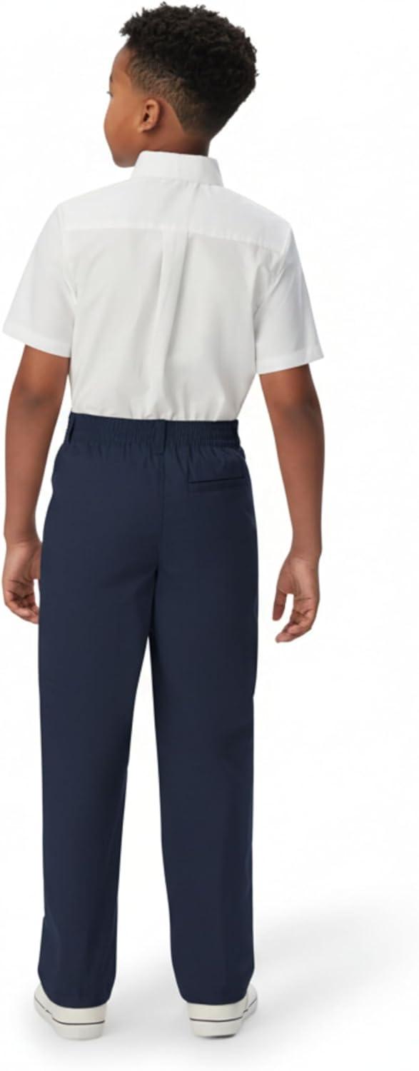 French Toast Boys Pull-On Relaxed Fit School Uniform Pant (Standard & Husky)(Navy)