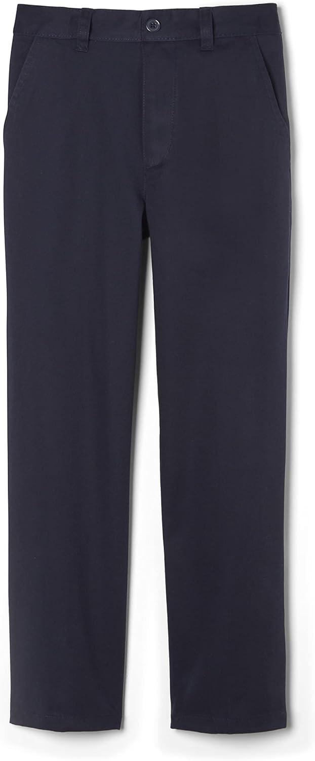 French Toast Boys Pull-On Relaxed Fit School Uniform Pant (Standard & Husky)(Navy)