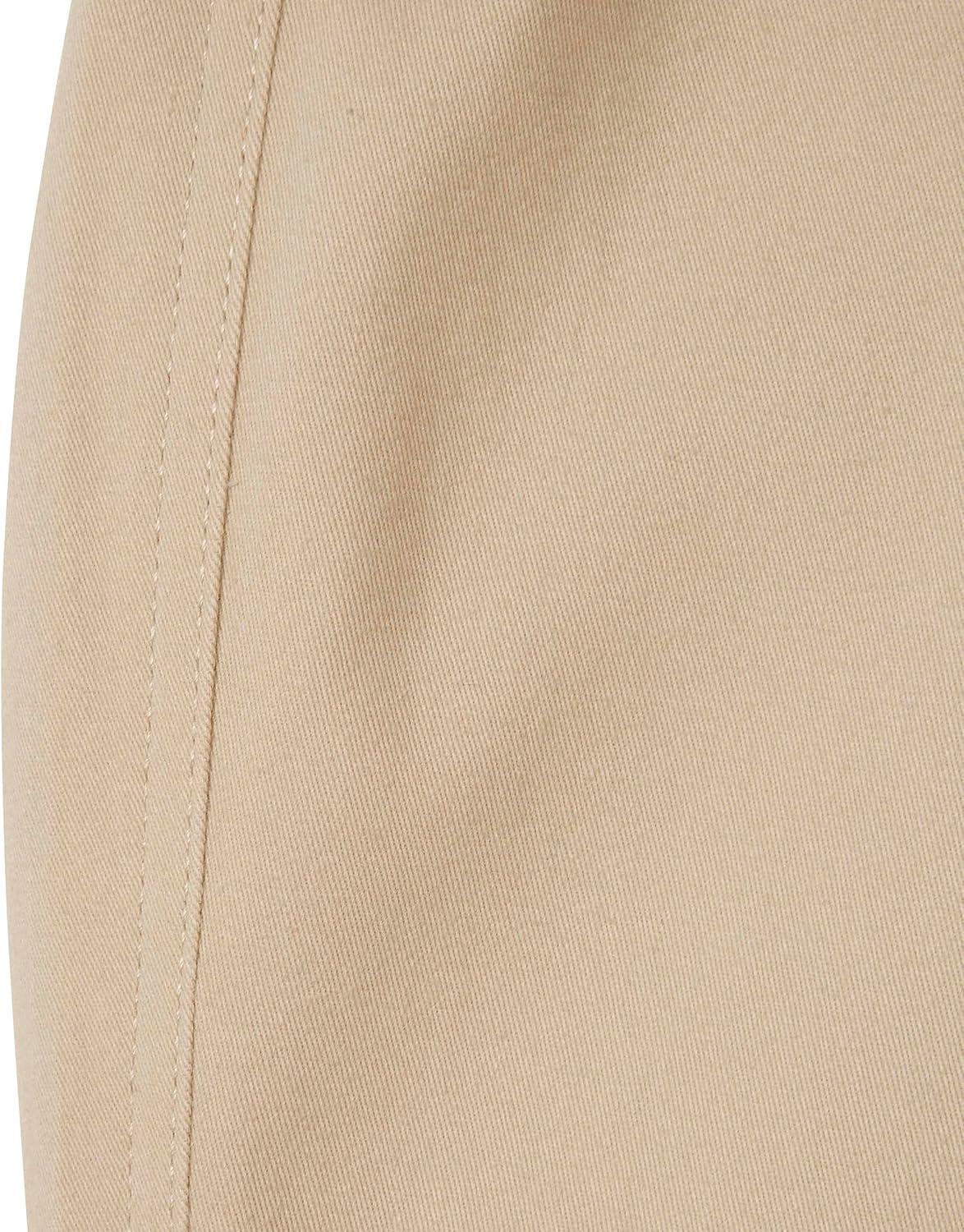 French Toast Boys Adaptive Seated Straight Leg Stretch Twill Pant with Thigh Pocket(Khaki)