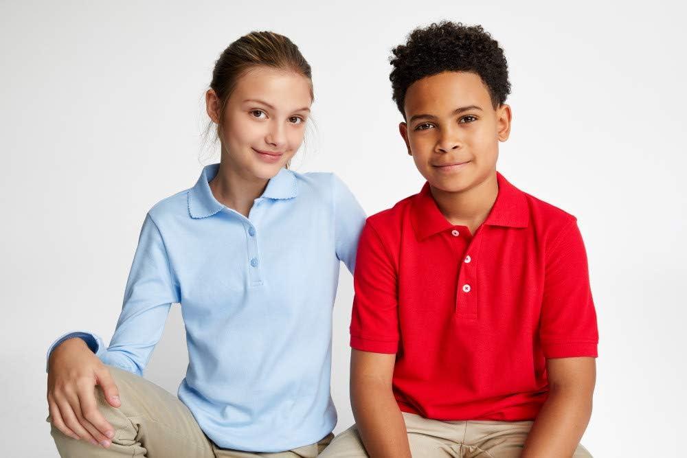 French Toast Kids’ Pique Polo (Standard & Husky)(Red)