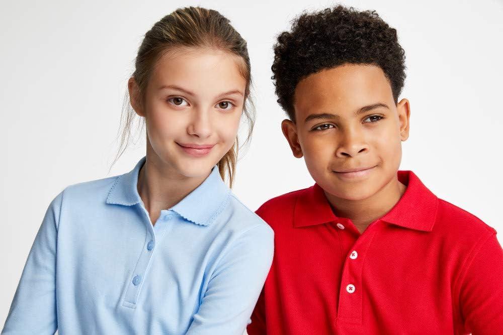 French Toast Kids’ Pique Polo (Standard & Husky)(Red)