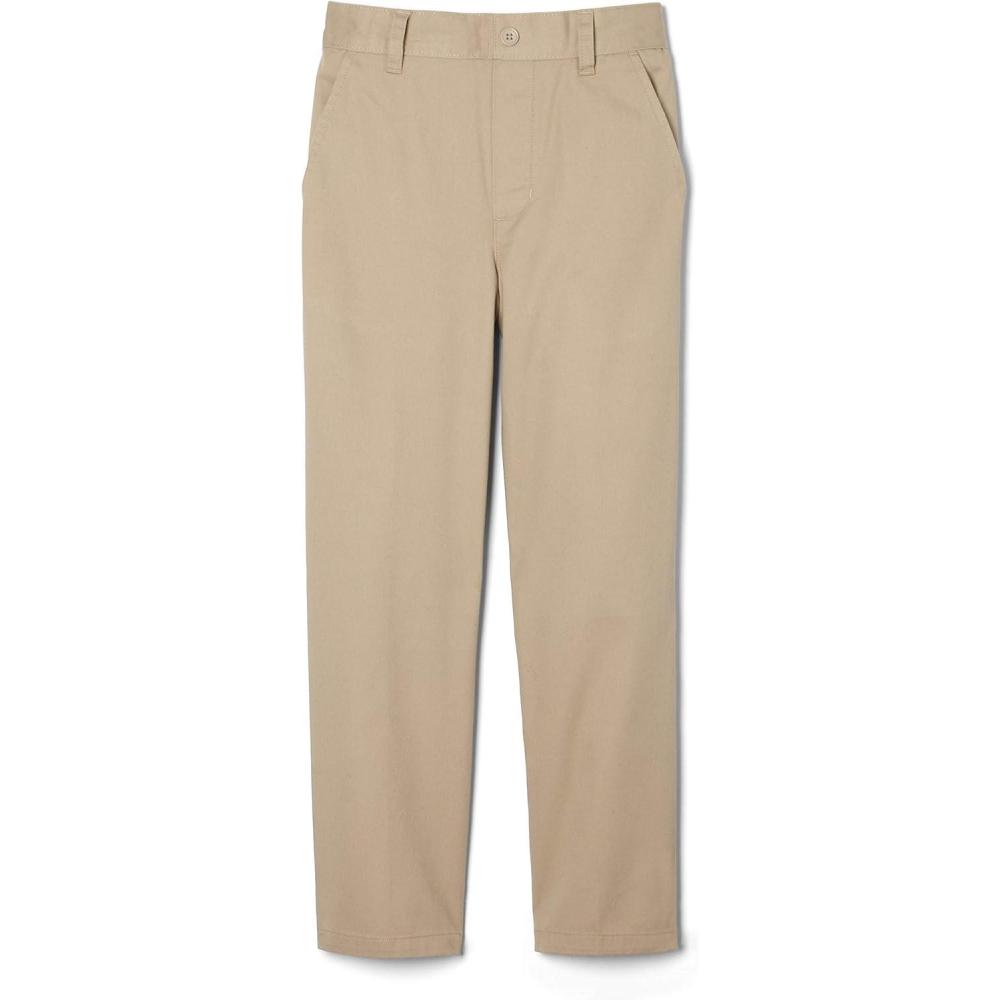 French Toast Boys Pull-On Relaxed Fit School Uniform Pant (Standard & Husky)(Khaki)