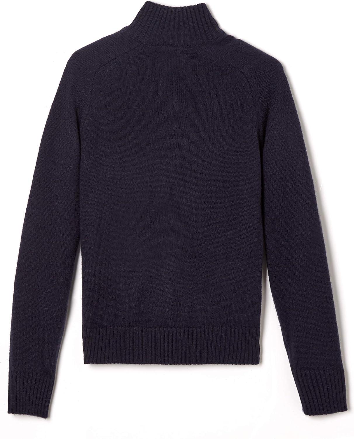 French Toast Boys’ Zip Front Sweater(Navy)