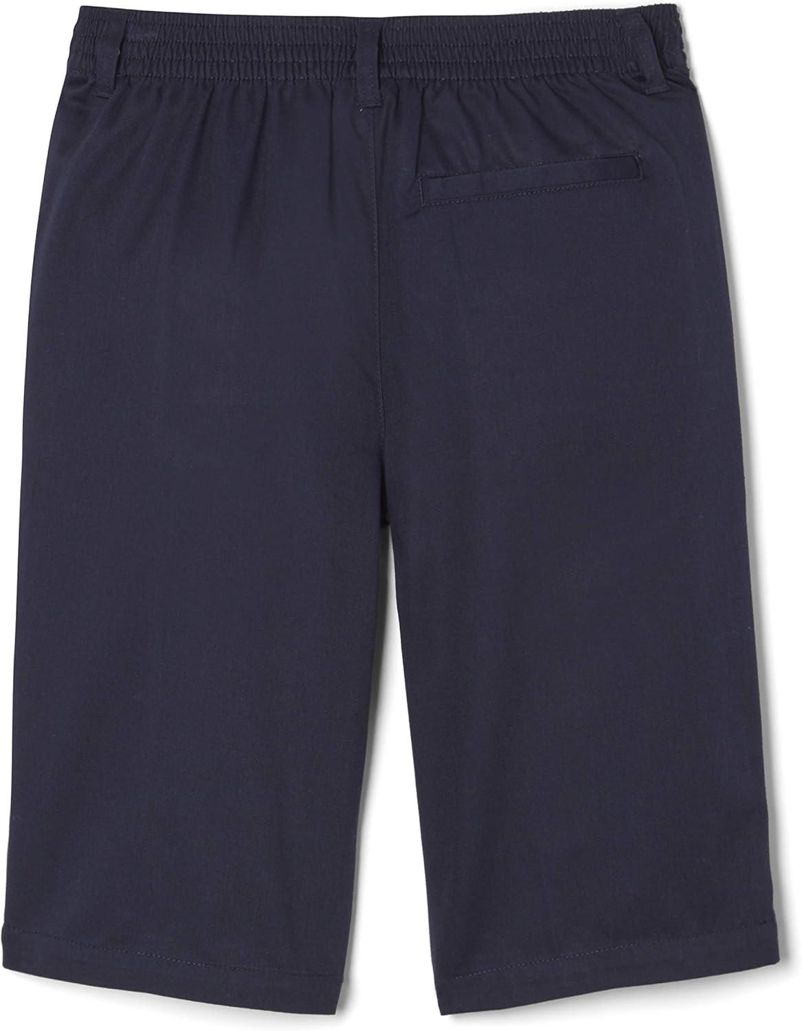 French Toast Boys’ Elastic Back Shorts School Uniform for Kids(Navy)