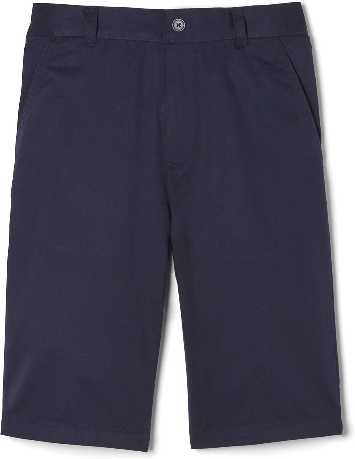 French Toast Boys’ Elastic Back Shorts School Uniform for Kids(Navy)