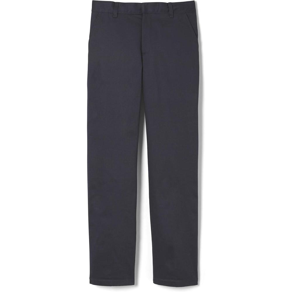 French Toast Boys’ Work Wear Finish Double Knee Pant(Heather Gray)