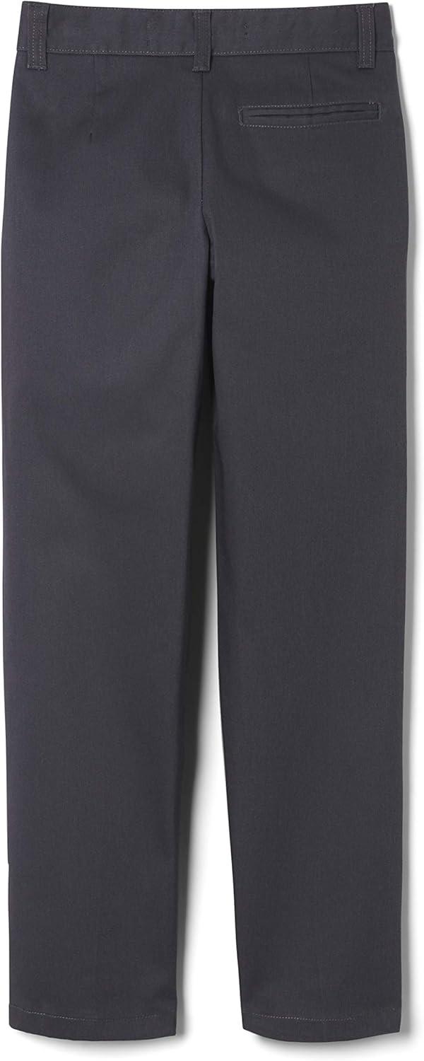 French Toast Boys’ Work Wear Finish Double Knee Pant(Heather Gray)