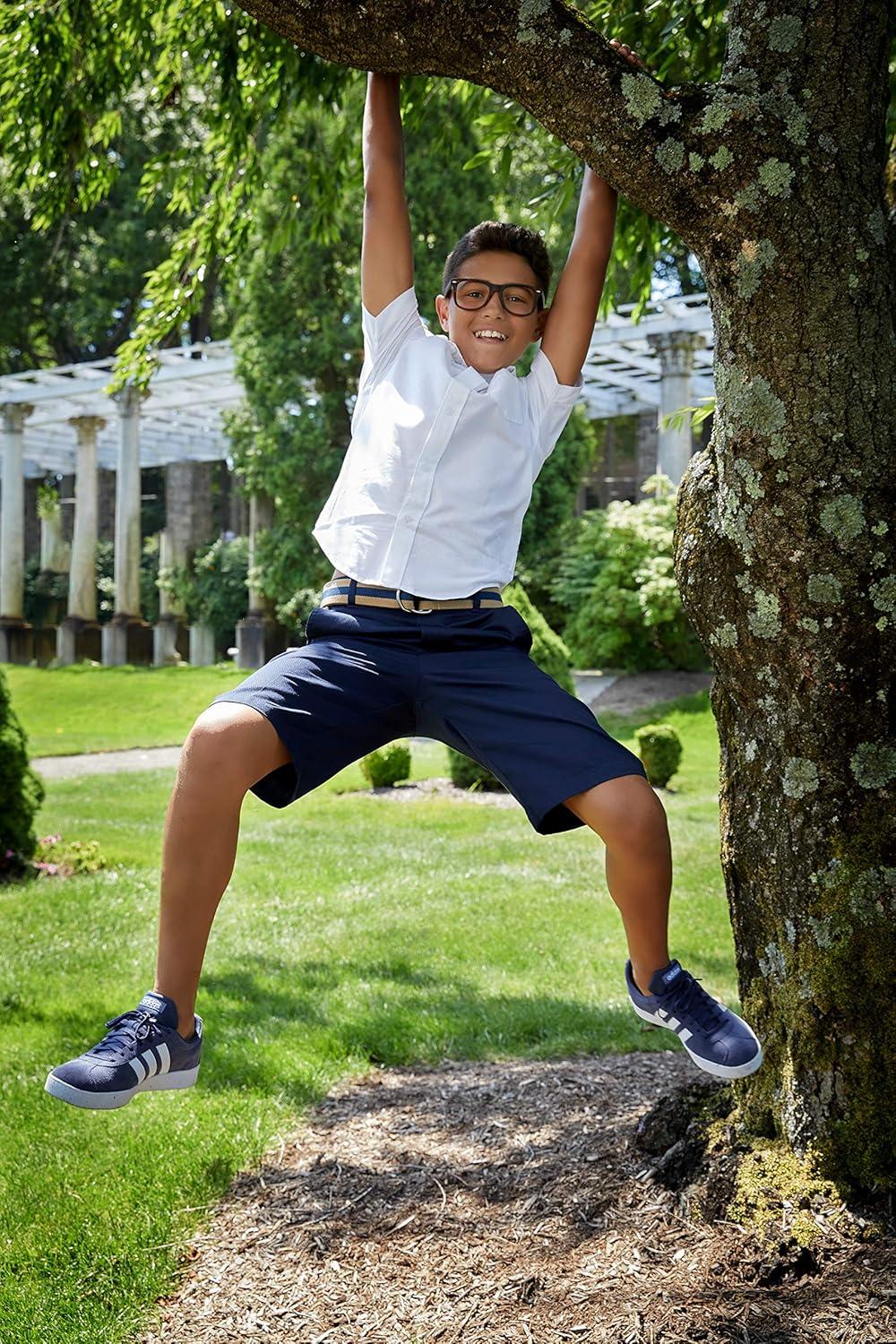 French Toast Boys’ Elastic Back Shorts(Navy)