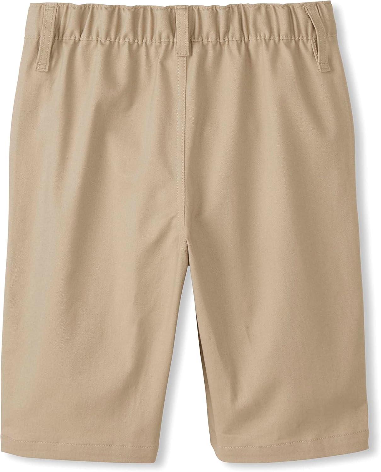 French Toast Boys Adaptive Bermuda Shorts with Hook and Loop Closure(Khaki)