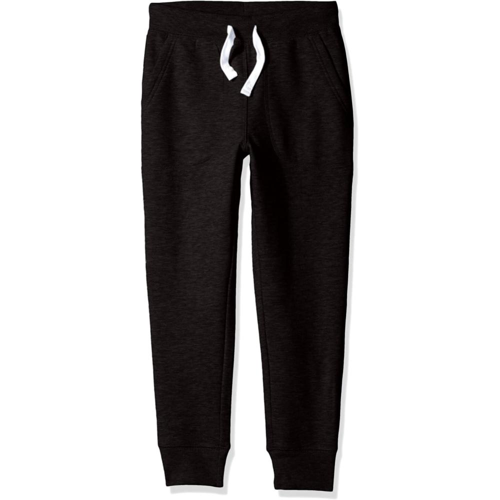 French Toast Boys’ Fleece Jogger(Black (D))
