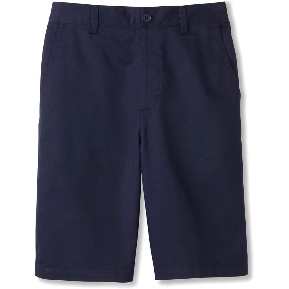 French Toast Boys’ Elastic Back Shorts School Uniform for Kids(Navy (New))