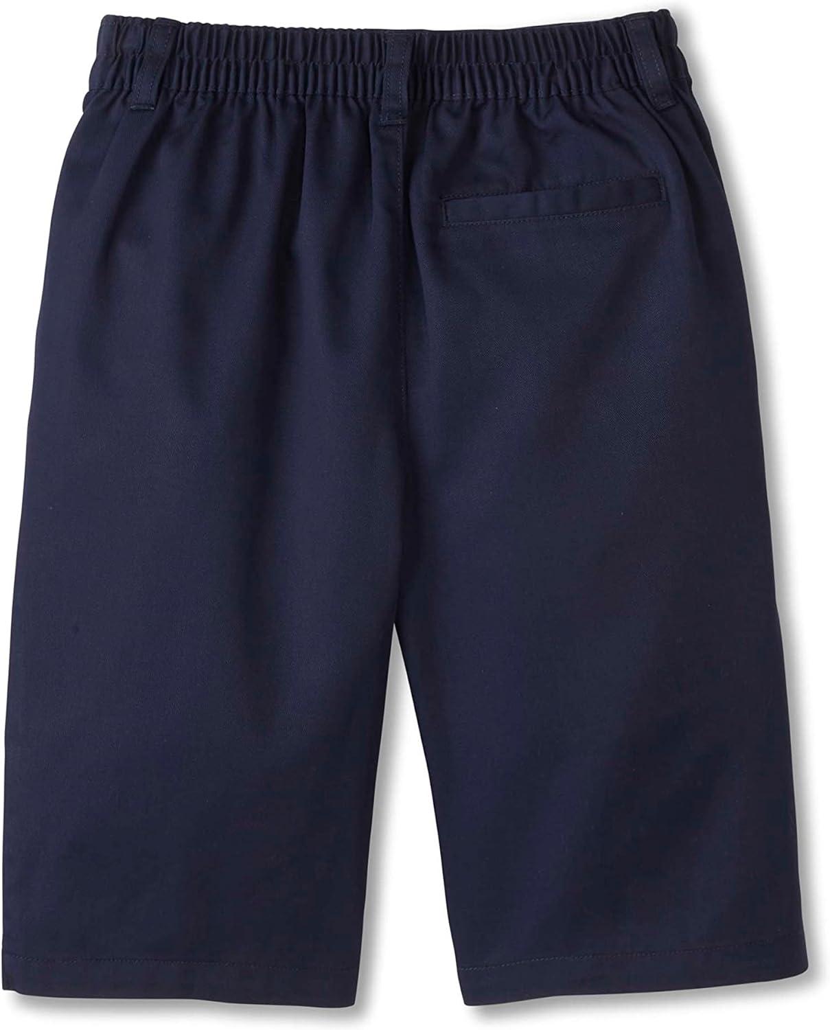 French Toast Boys’ Elastic Back Shorts School Uniform for Kids(Navy (New))