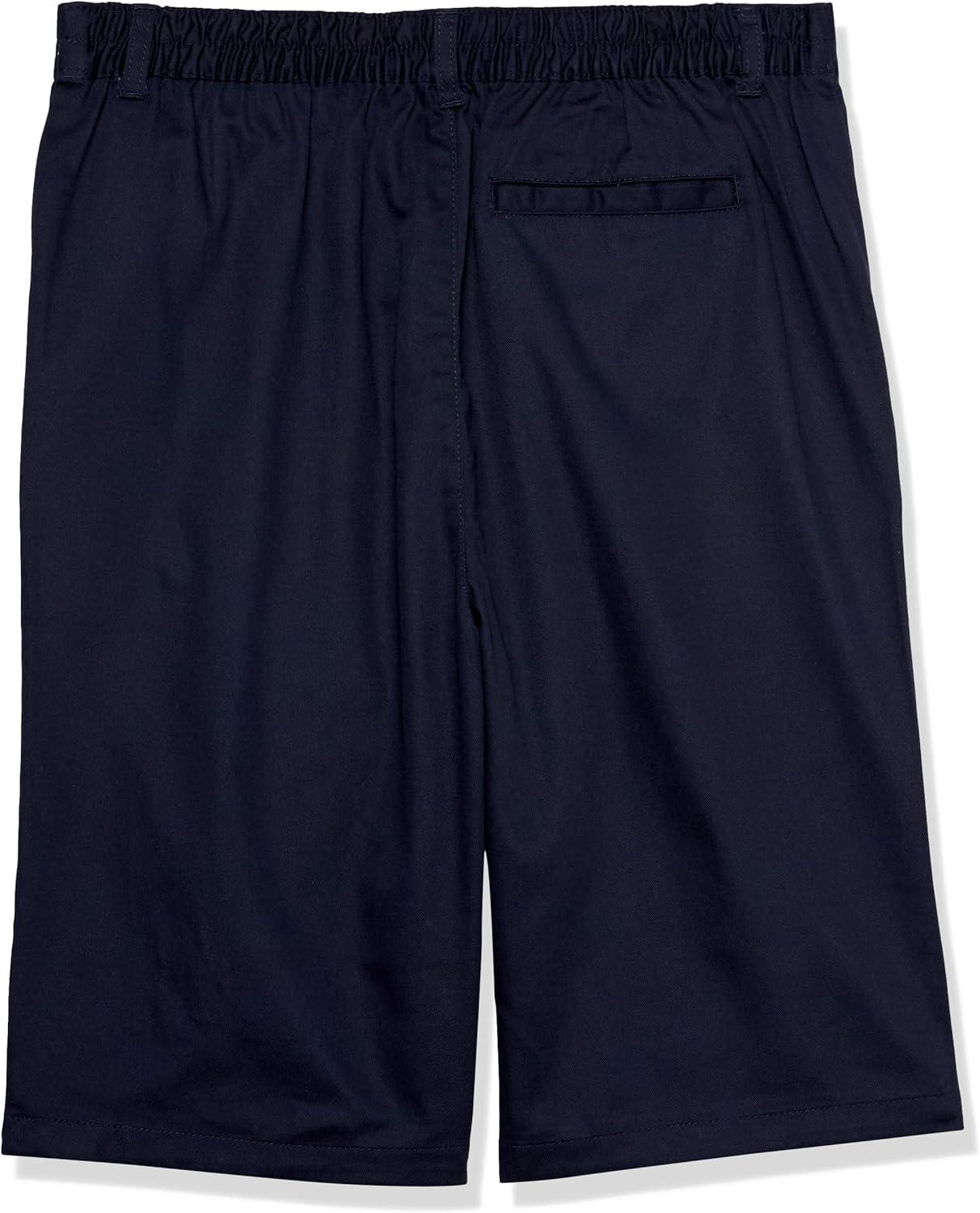 French Toast Boys’ Elastic Back Shorts School Uniform for Kids(Navy (New))