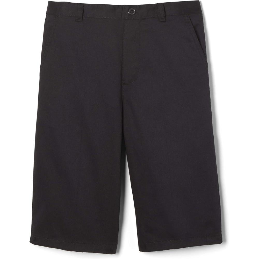 French Toast Boys’ Elastic Back Shorts(Black)