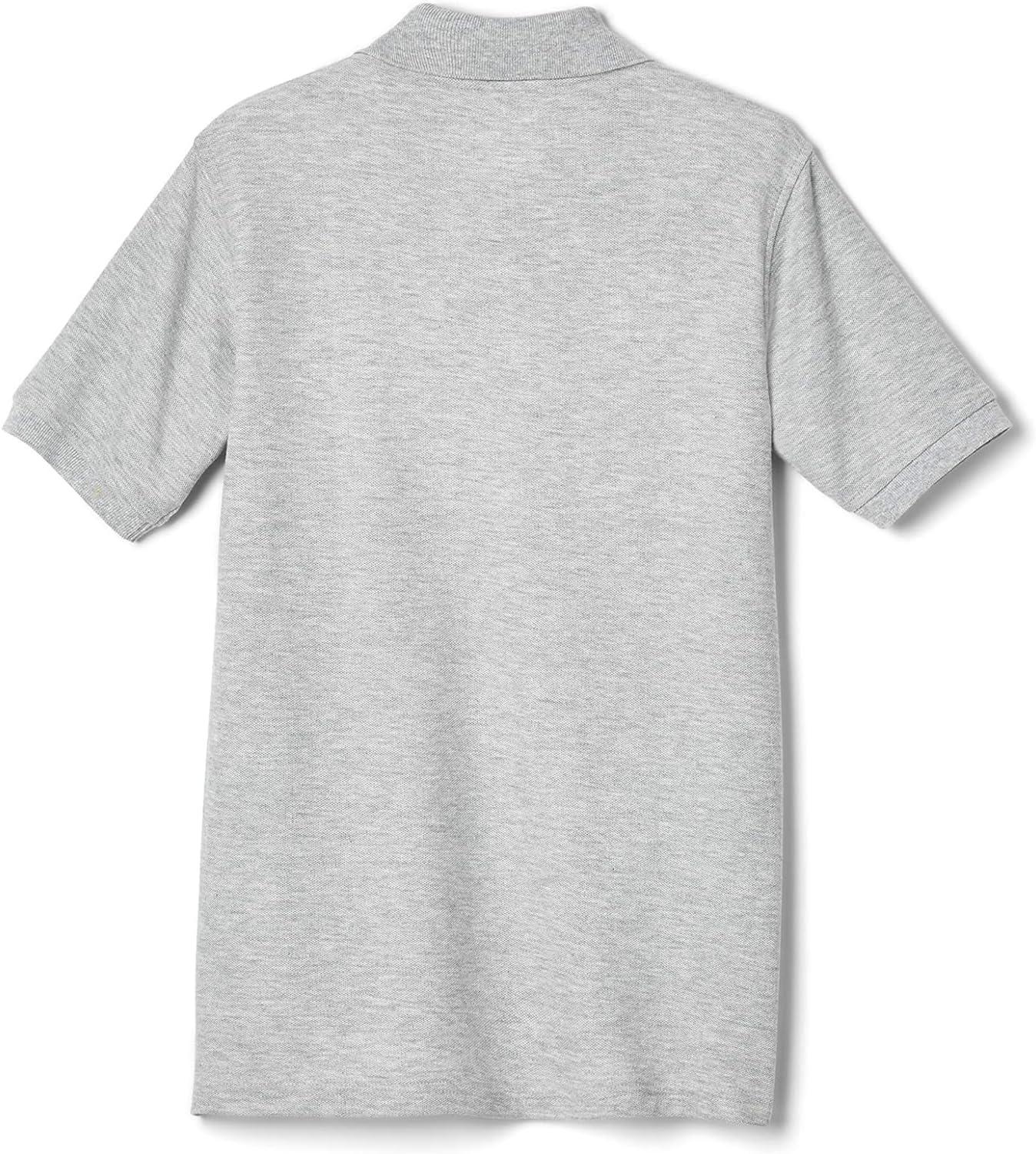French Toast Boys’ 2-Pack Short Sleeve Pique Polo Shirt(Grey)