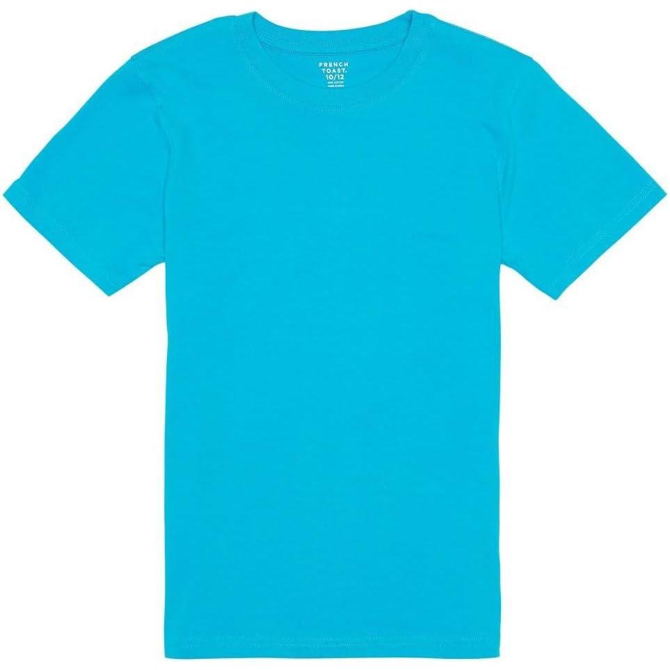 French Toast Boys Short Sleeve Crewneck Tee T Shirt(Turquoise Reef)