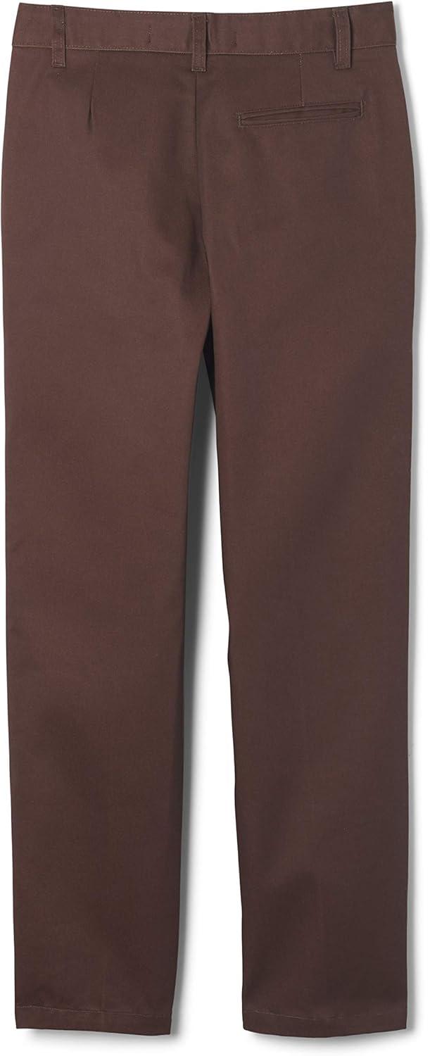 French Toast Boys’ Work Wear Finish Double Knee Pant(Brown)