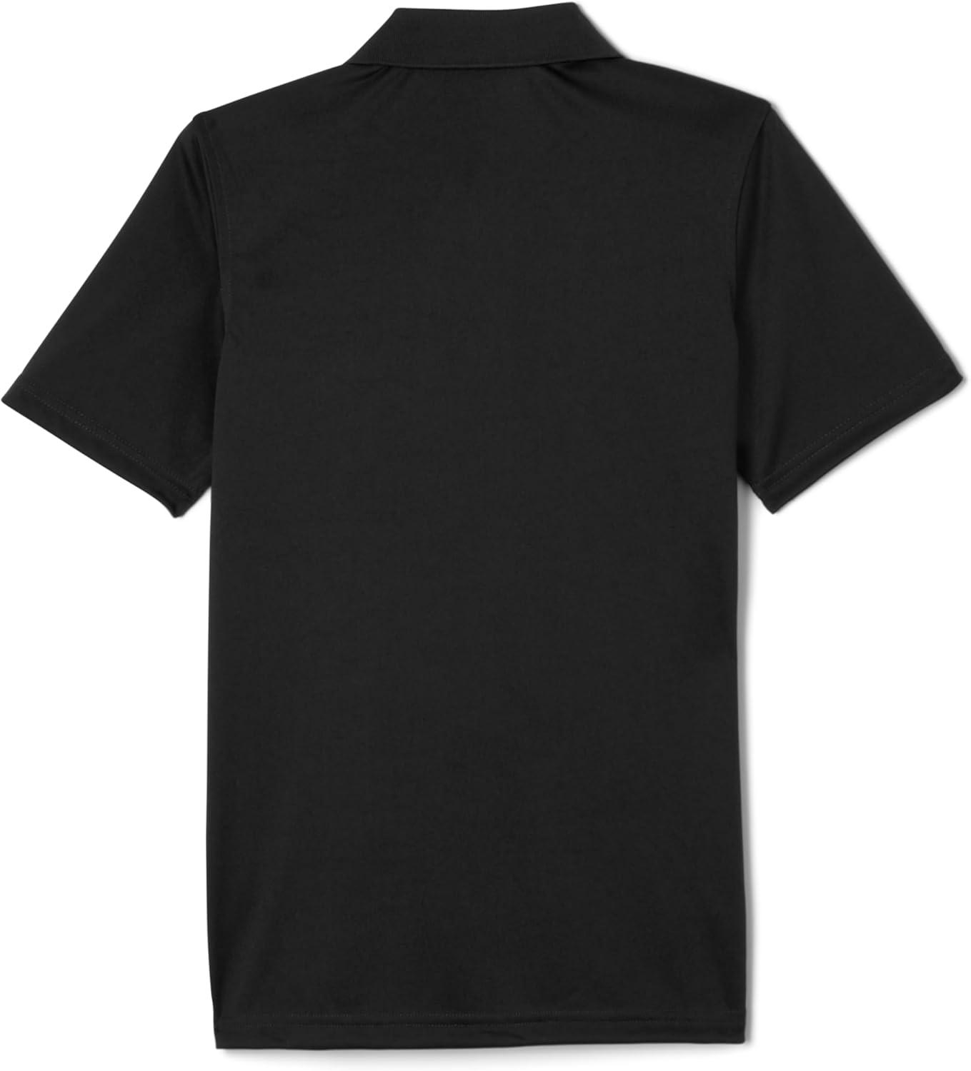 French Toast Kids’ Moisture Wicking Performance Sport Polo(Black)