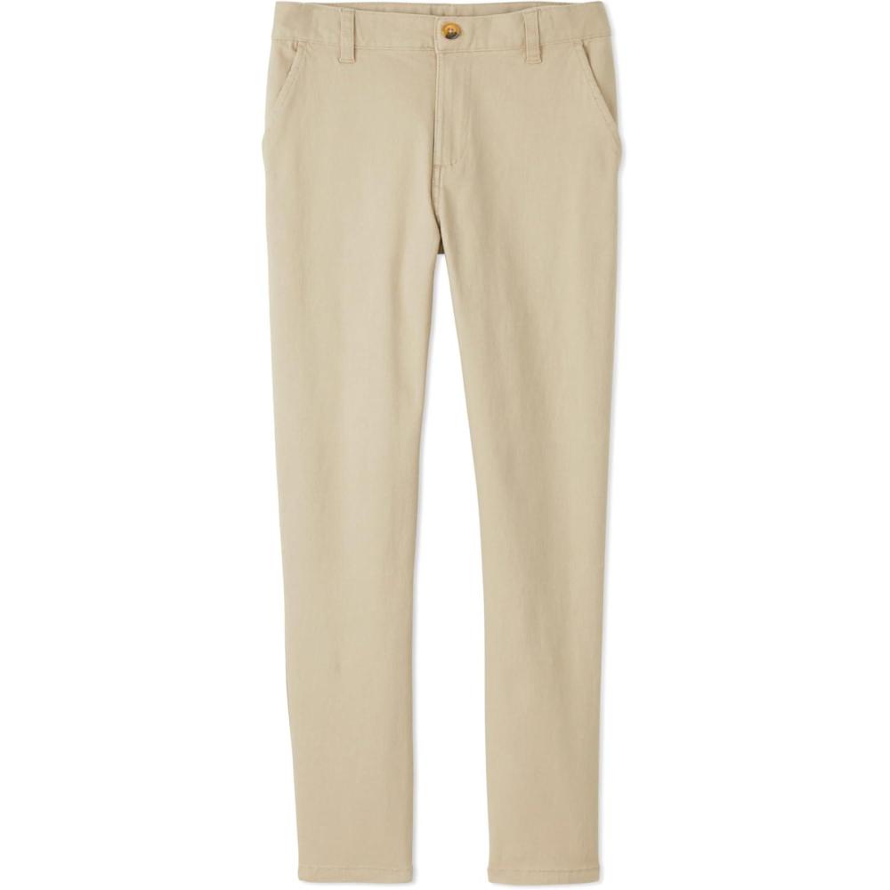 French Toast Boys’ Slim Fit Tapered Leg Stretch Twill Pant(Khaki)
