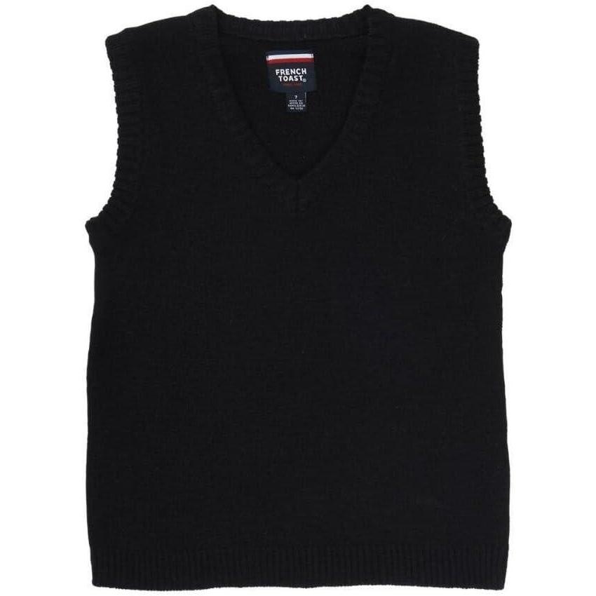 French Toast Little Boys’ V-Neck Vest(Black)