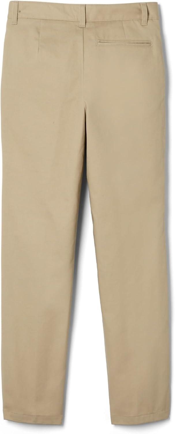 French Toast Boys’ Adjustable Waist Relaxed Fit Pant(Khaki)
