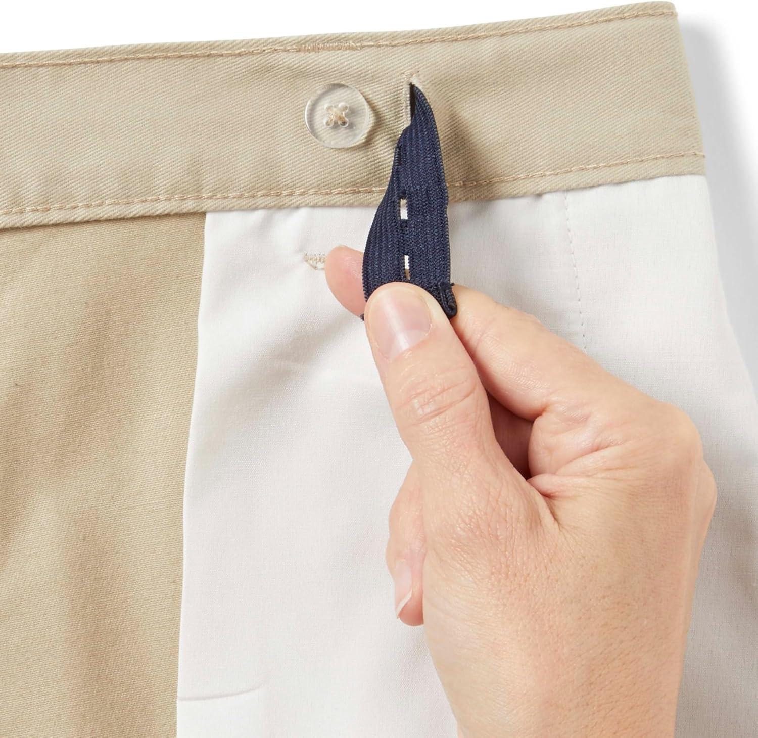 French Toast Boys’ Adjustable Waist Relaxed Fit Pant(Khaki)