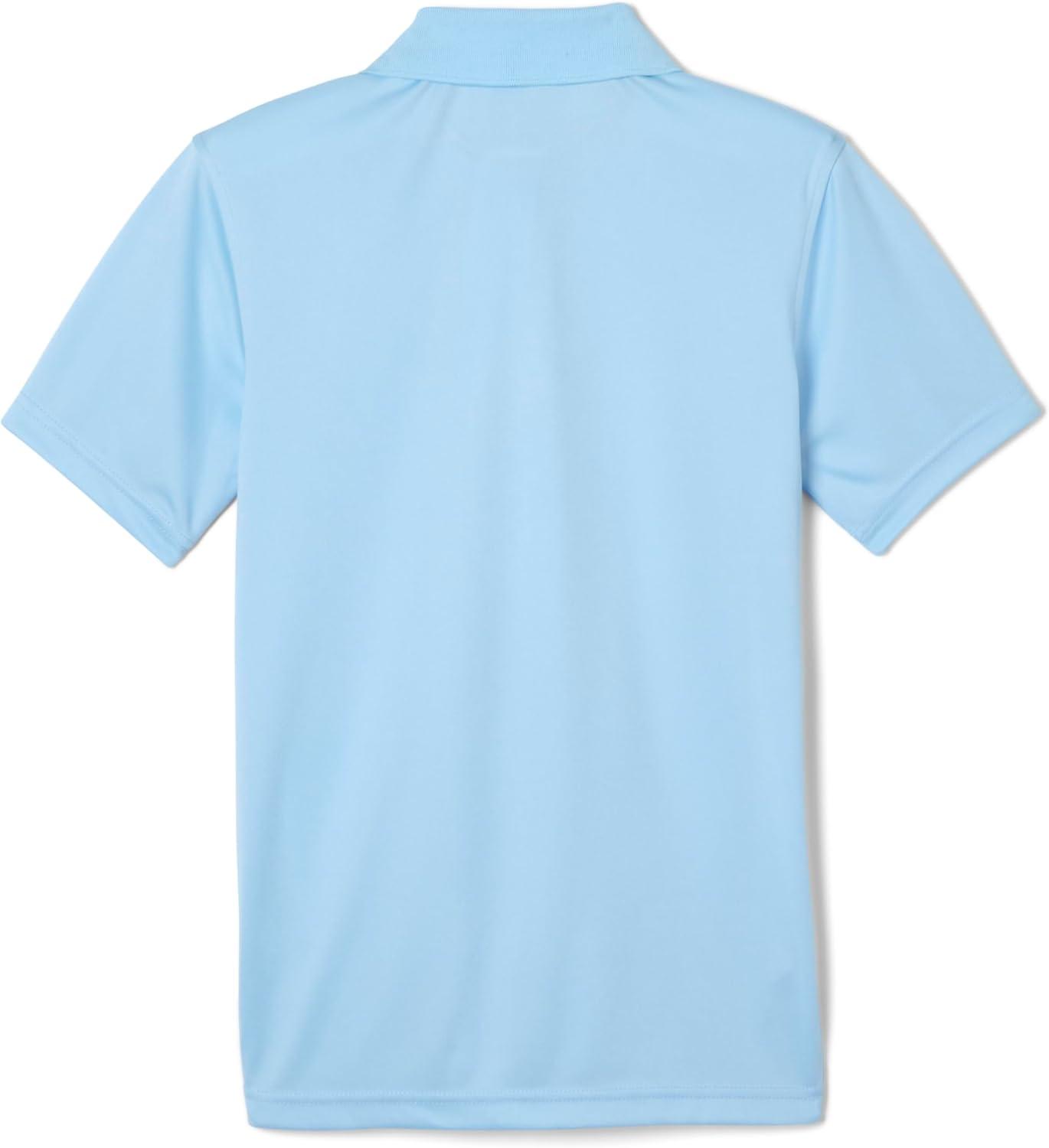 French Toast Kids’ Moisture Wicking Performance Sport Polo(Light Blue)