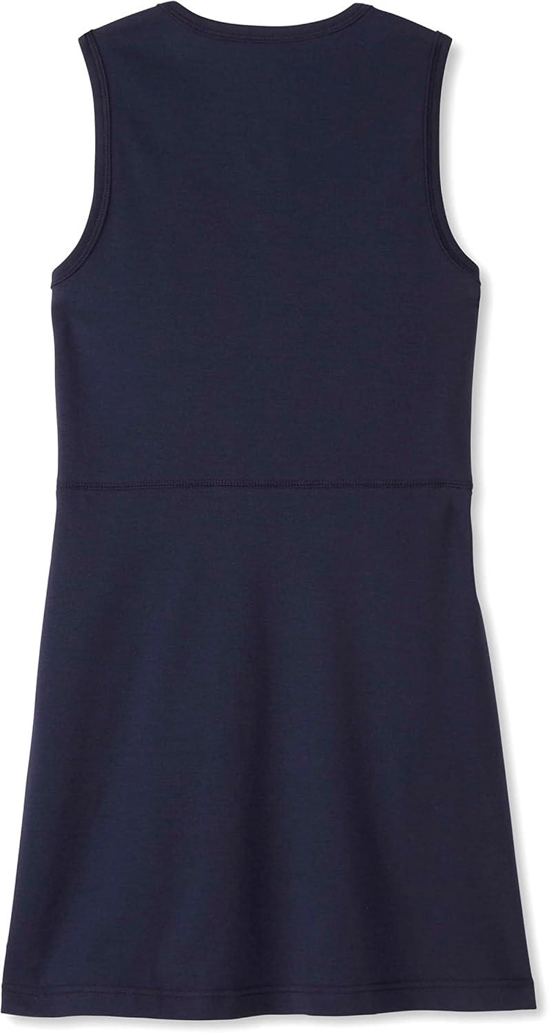 French Toast Girls’ Adaptive Zip Front Stretch Ponte Jumper(Navy)