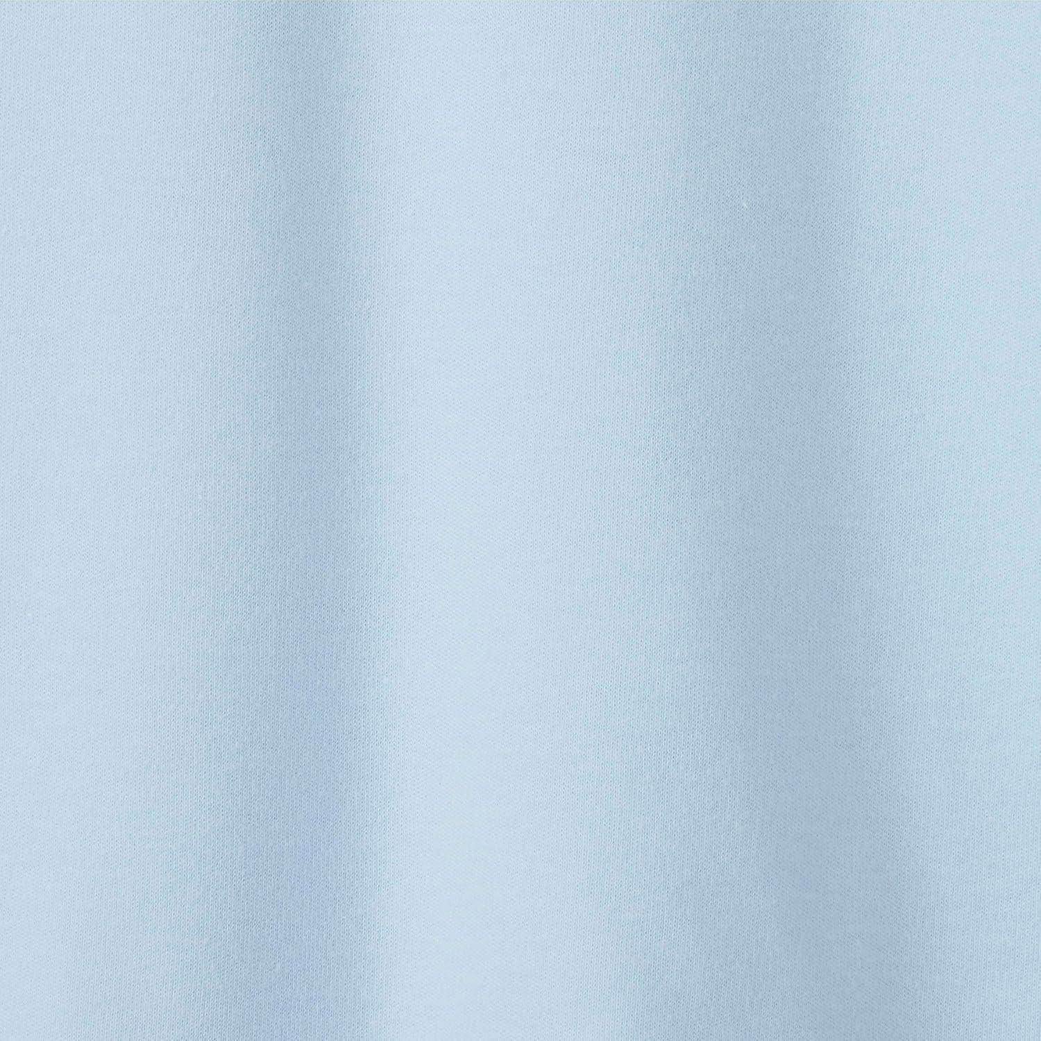 French Toast Adaptive Short Sleeve Polo Shirt | Hook and Loop Placket | Flat Seams(Light Blue (New))