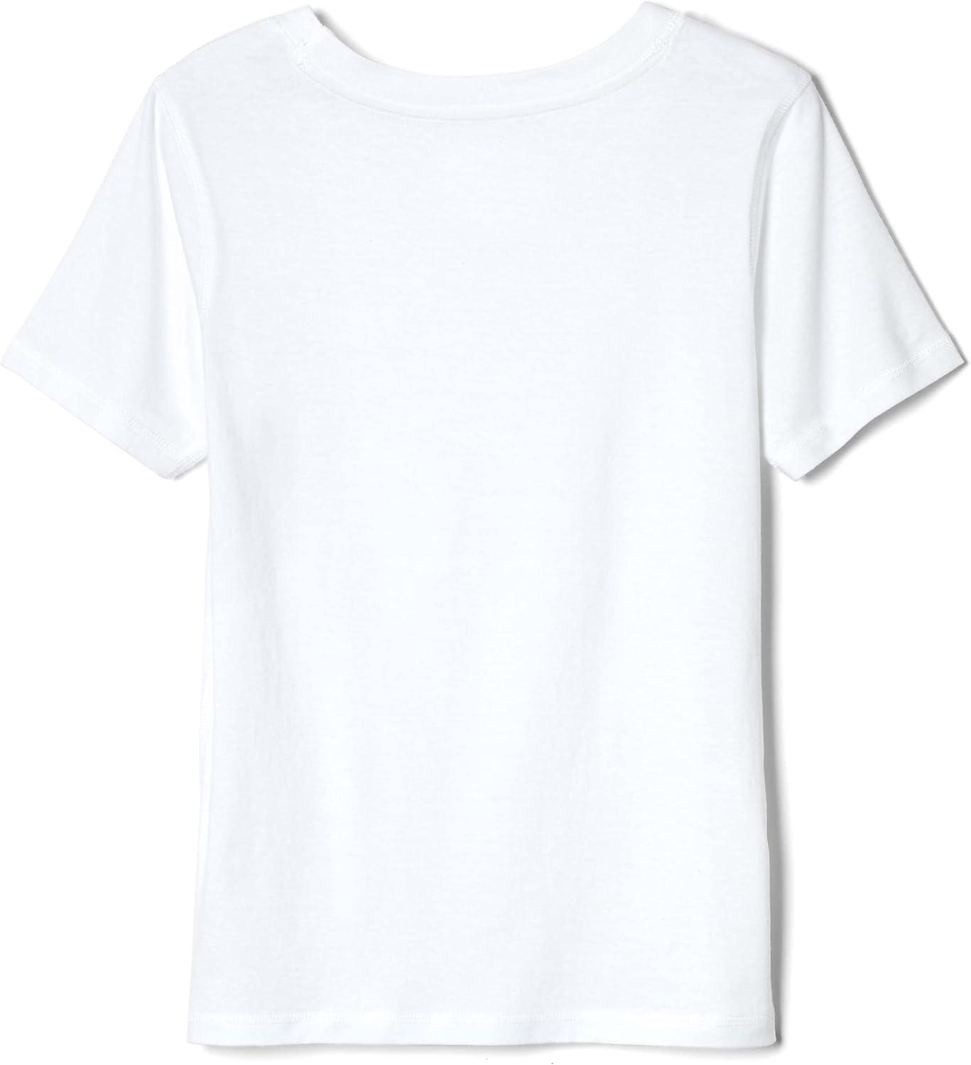 French Toast Boys Adaptive Short Sleeve Super-Soft Crewneck Tee Shirt with Flat Seams(White)