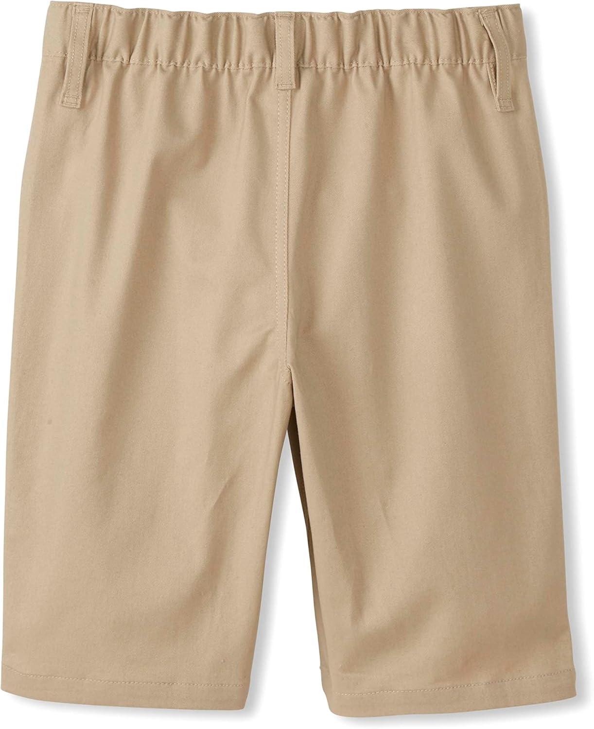 French Toast Girls Adaptive Bermuda Shorts with Hook and Loop Closure(Khaki (New))