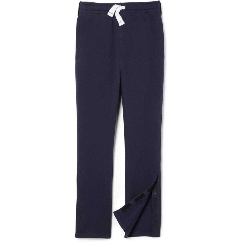 French Toast Boys Adaptive Fleece Sweatpants with Lift Loops and Pull-Apart Leg Openings(Navy)