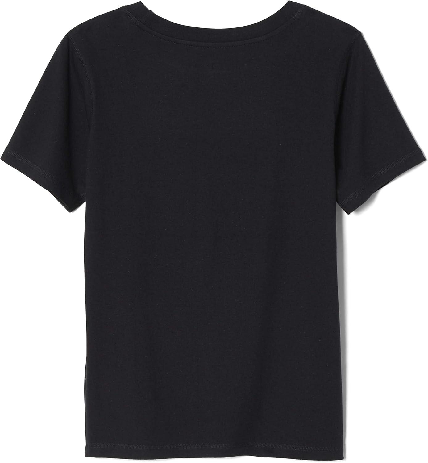 French Toast Boys Adaptive Short Sleeve Super-Soft Crewneck Tee Shirt with Flat Seams(Black)