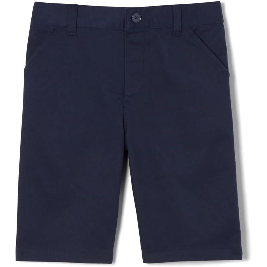 French Toast Girls Adaptive Bermuda Shorts with Hook and Loop Closure(Navy)