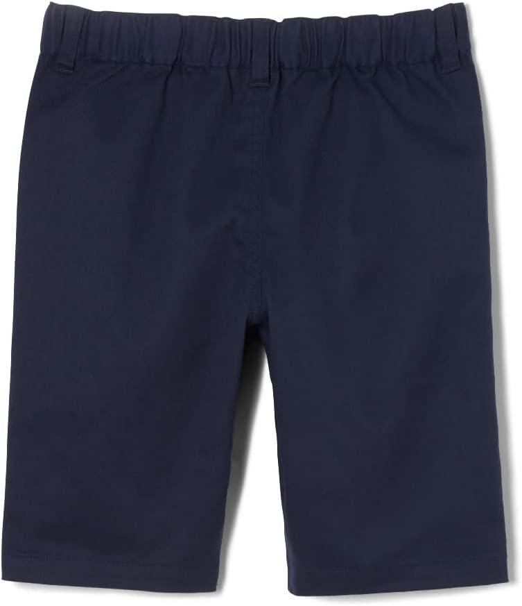 French Toast Girls Adaptive Bermuda Shorts with Hook and Loop Closure(Navy)