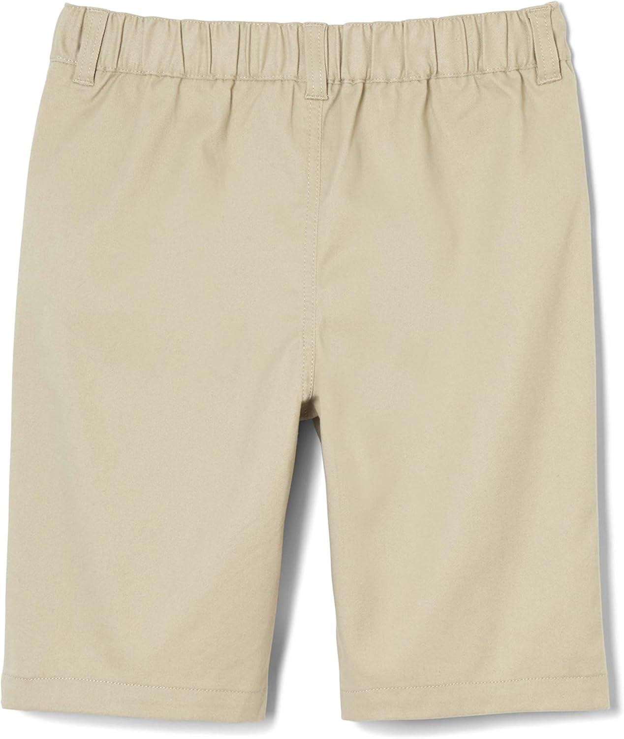 French Toast Girls Adaptive Bermuda Shorts with Hook and Loop Closure(Khaki)