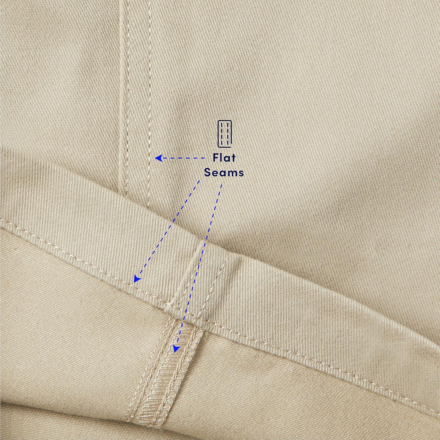French Toast Girls Adaptive Bermuda Shorts with Hook and Loop Closure(Khaki)